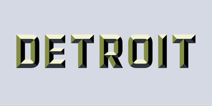 Detroit Font Poster 5