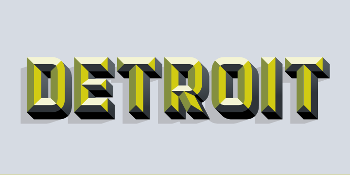 Detroit Font Poster 9
