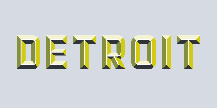 Detroit Font Poster 10