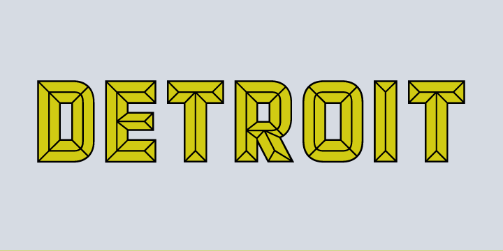 Detroit Font Poster 15