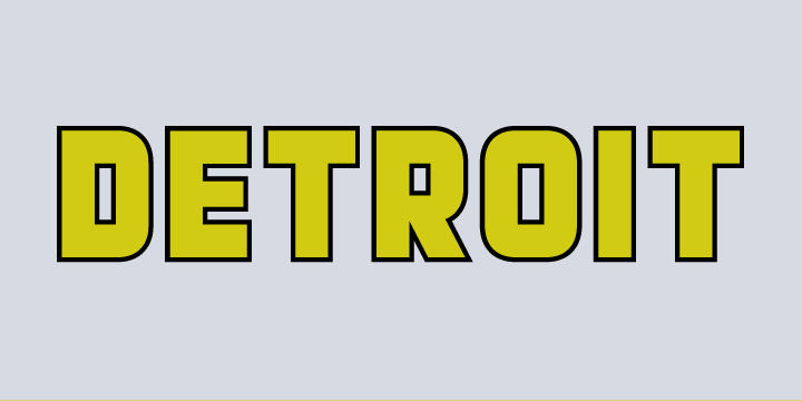 Detroit Font Poster 16