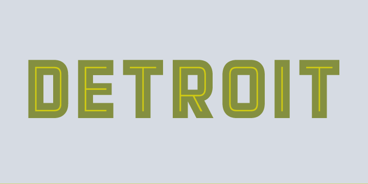 Detroit Font Poster 20