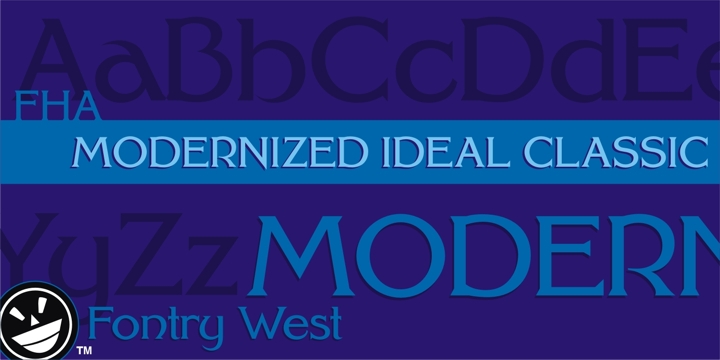 FHA Modernized Ideal Classic Font Poster 2