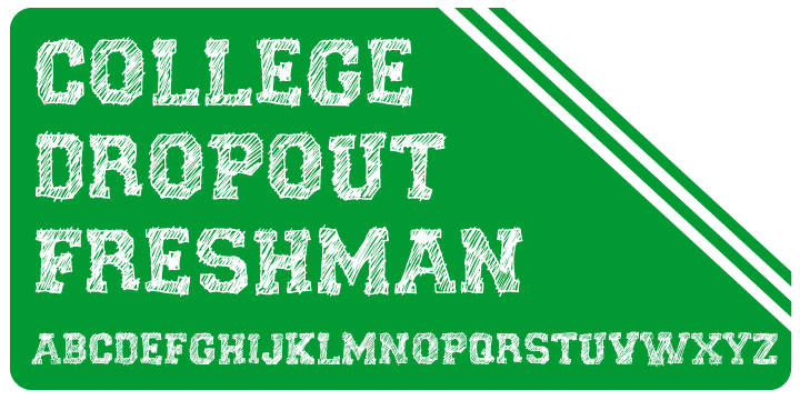 College Dropout Freshman Font Poster 1