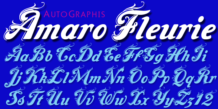 Image of Amaro Fleurie Font