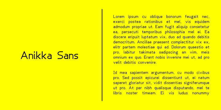 Image of Anikka Sans Thin Font