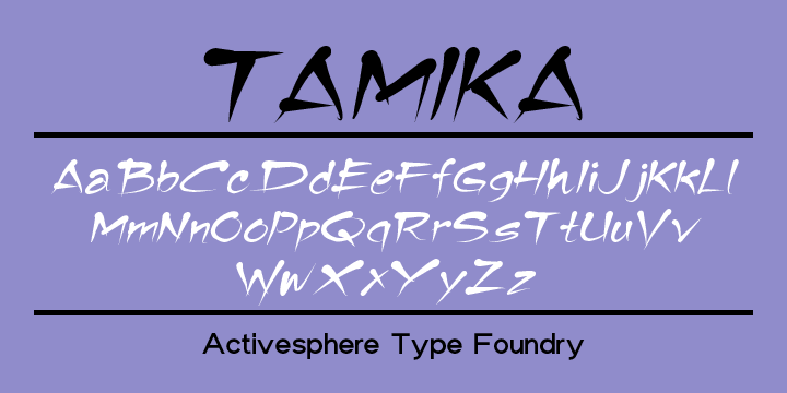 Tamika Font Poster 5