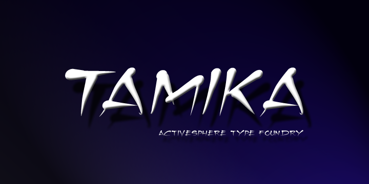 Tamika Font Poster 1