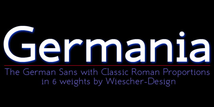 Germania Font Poster 1
