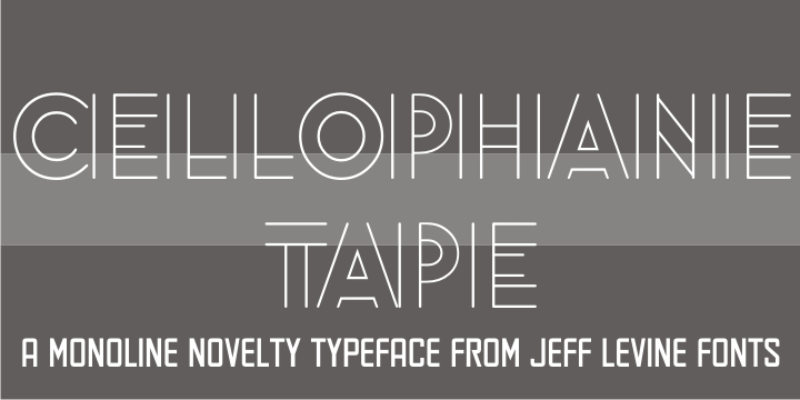 Cellophane Tape JNL Font Poster 1