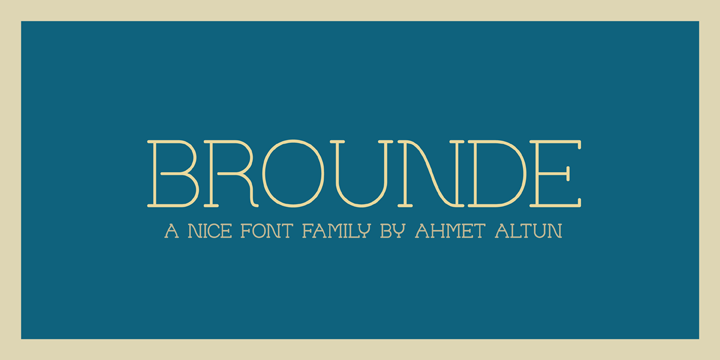 Image of Brounde ExtraLight Font