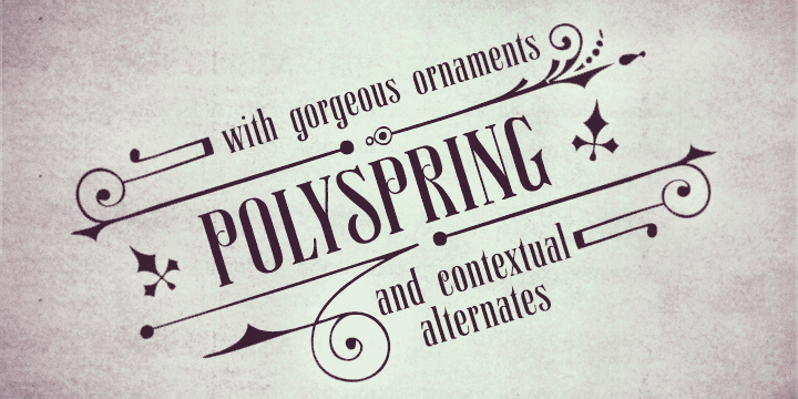 Polyspring Font Poster 2