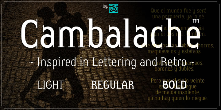 Cambalache Font Poster 1