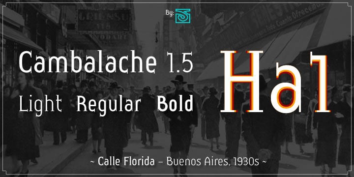 Cambalache Font Poster 3