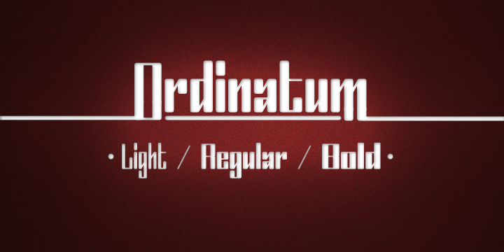 Ordinatum Font Poster 1