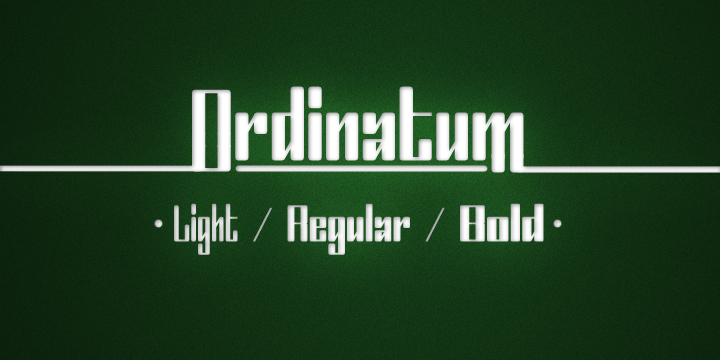 Ordinatum Font Poster 2