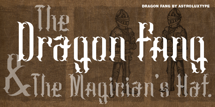 Dragon Fang Font Poster 3