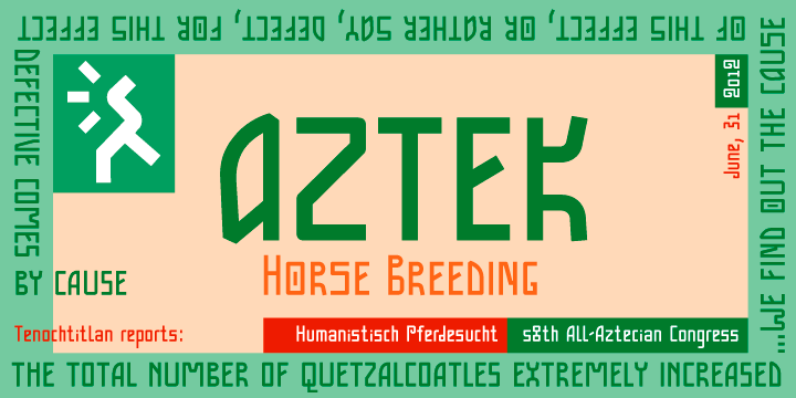 Image of Aztek 2D Font