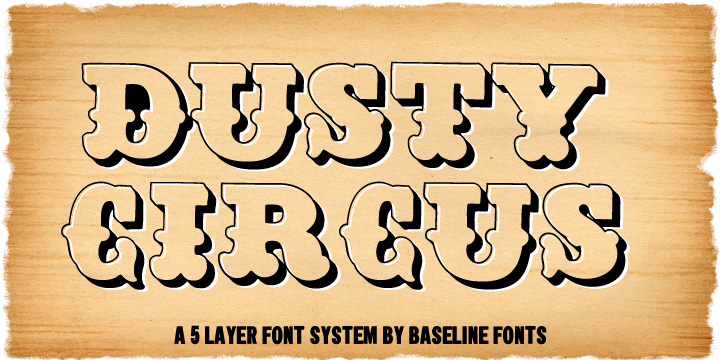 Dusty Circus Font Poster 2