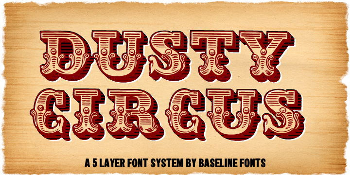 Dusty Circus Font Poster 4