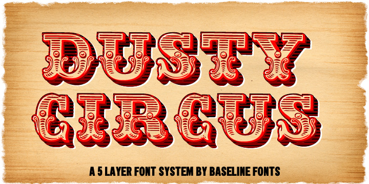 Dusty Circus Font Poster 5