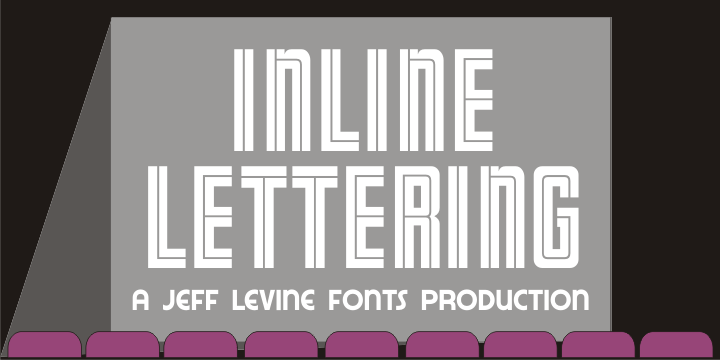 Inline Lettering JNL Font Poster 1