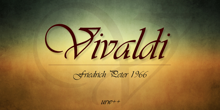 Vivaldi Font Poster 1