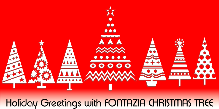 Fontazia Christmas Tree Font Poster 2