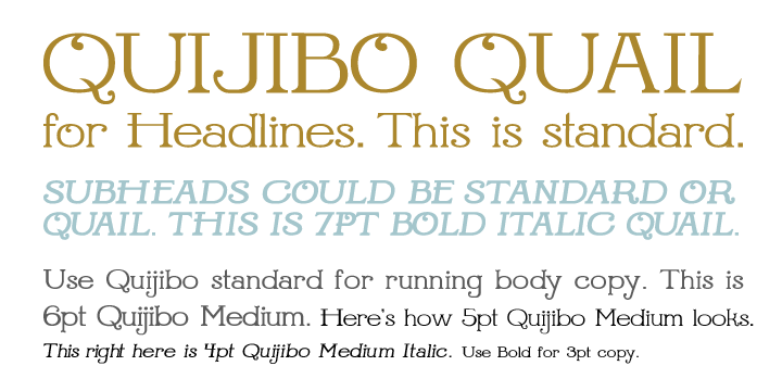 Quijibo Font Poster 3