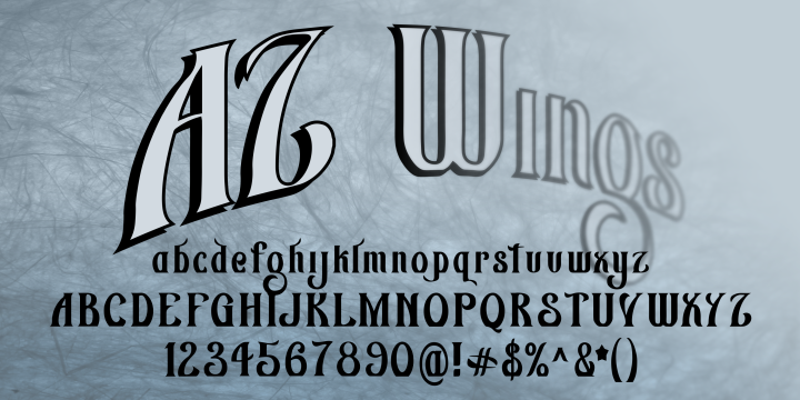 Image of AZ Wings Font