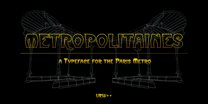 Metropolitaines Font Poster 1