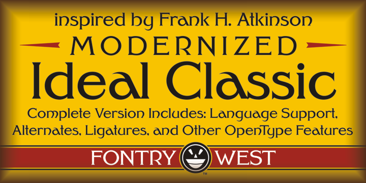 FHA Modernized Ideal Classic Font Poster 1