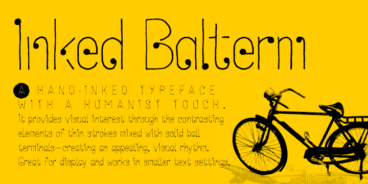Inked Balterm Font Poster 1