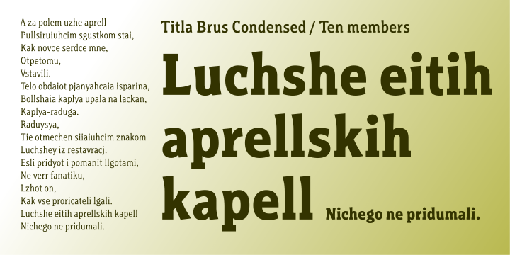 Titla Brus Font Poster 4