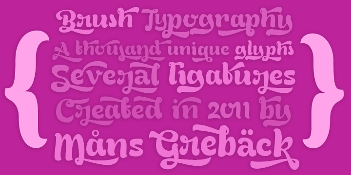Bready Font Poster 2