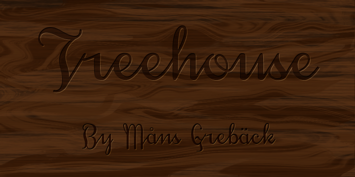 Treehouse Font Poster 1
