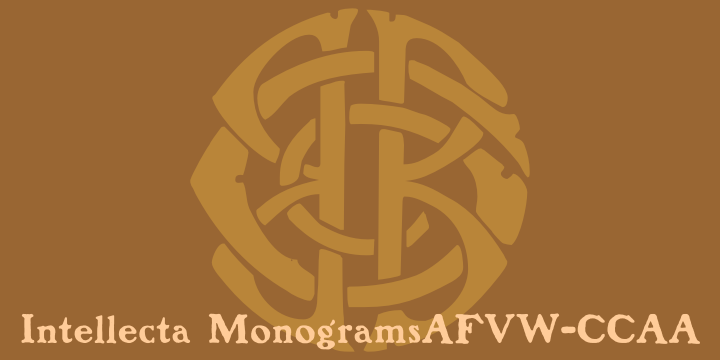 Intellecta Monograms Font Poster 6