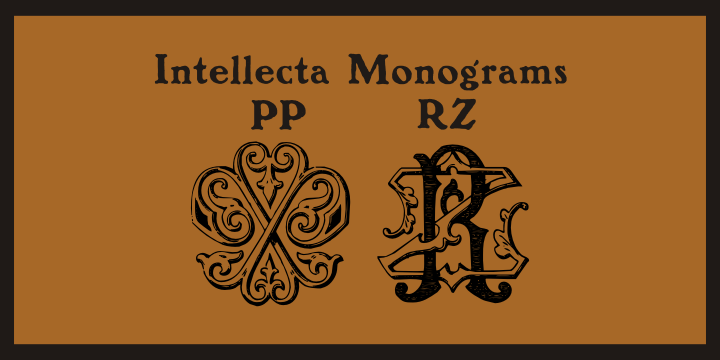 Intellecta Monograms Font Poster 27