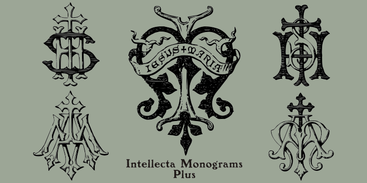 Intellecta Monograms Font Poster 29