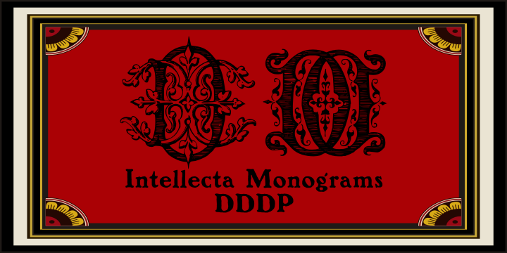 Intellecta Monograms Font Poster 16