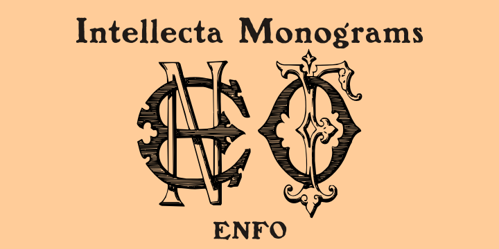 Intellecta Monograms Font Poster 21
