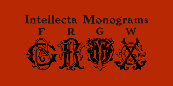 Intellecta Monograms Font Poster 23