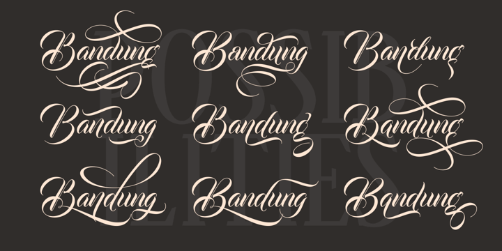 Bandung Pro Font Poster 2