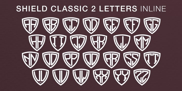 Shield Classic 2 Letters