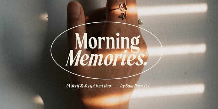 Morning Memories Font Poster 1