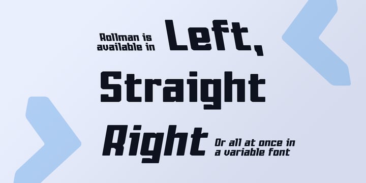 Rollman Font Poster 2