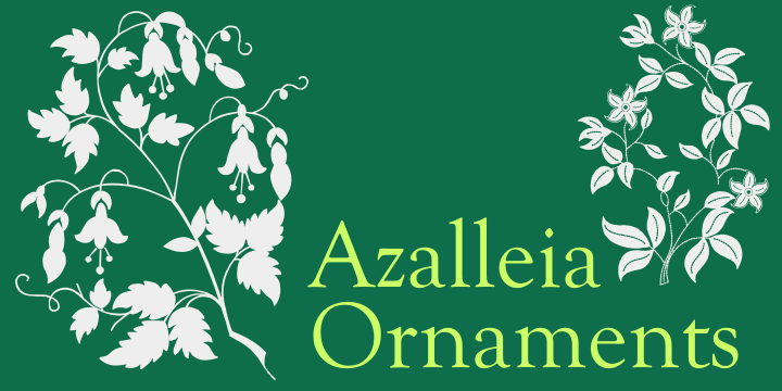 Azalleia Ornaments Font Poster 4