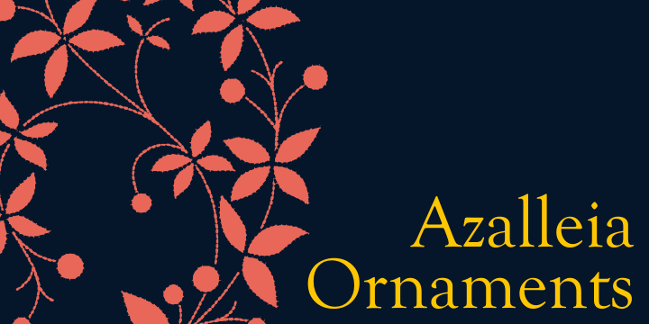 Azalleia Ornaments Font Poster 19
