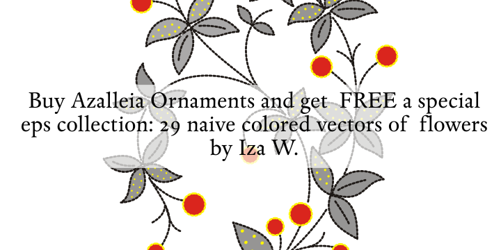 Azalleia Ornaments Font Poster 15