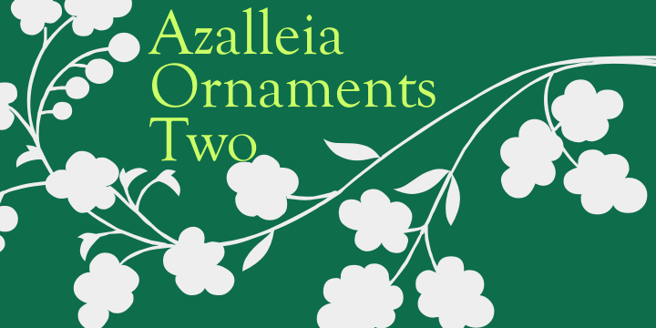 Azalleia Ornaments Font Poster 14